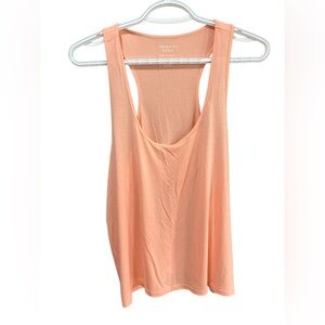 American Eagle flowy tank top pink peach large